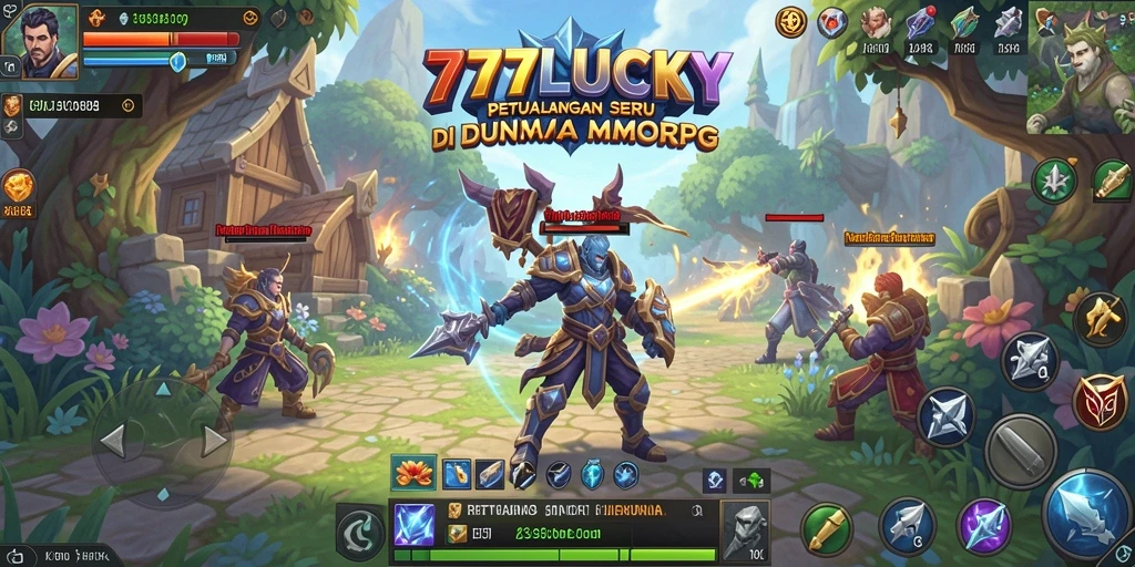 Tampilan gameplay seru dari 777LUCKY di dunia MMORPG.