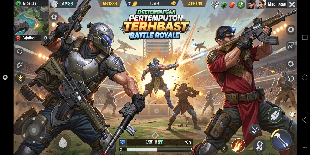 Gameplay seru API88 dalam pertarungan Battle Royale.