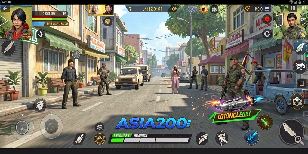 Screenshot utama ASIA200 menampilkan interaksi pengguna dengan antarmuka aplikasi.