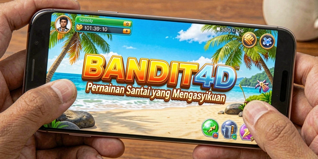 Screenshot utama BANDIT4D menampilkan gameplay yang ceria dan mengasyikkan.