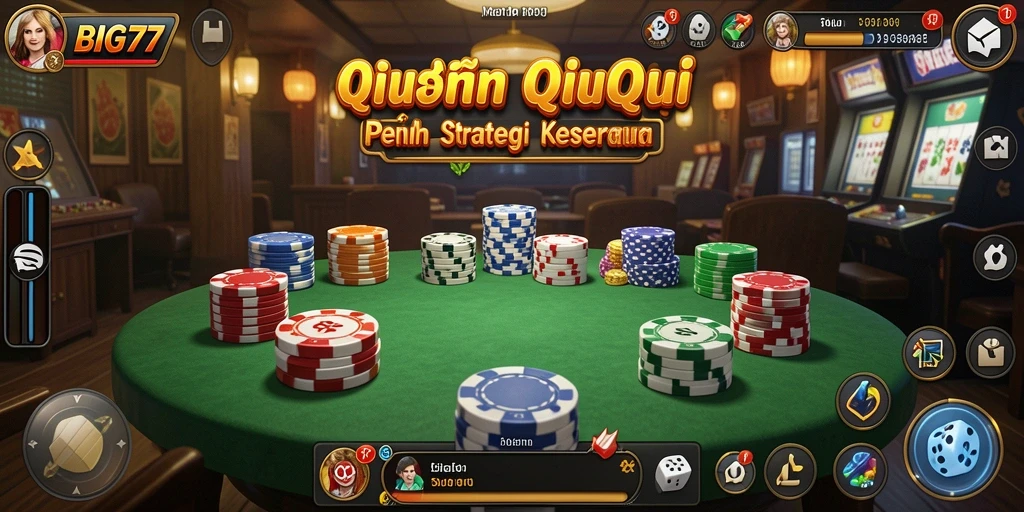 Screenshot dari gameplay seru di BIG77 QiuQiu.