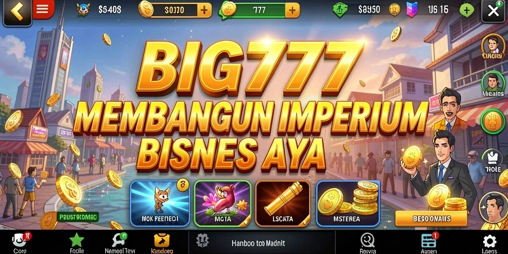 Tampilan gameplay BIG777 dengan elemen Tycoon yang menarik.