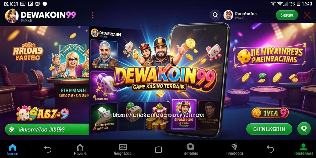 Screenshot utama DEWAKOIN99 menampilkan gameplay kasino yang mendebarkan.