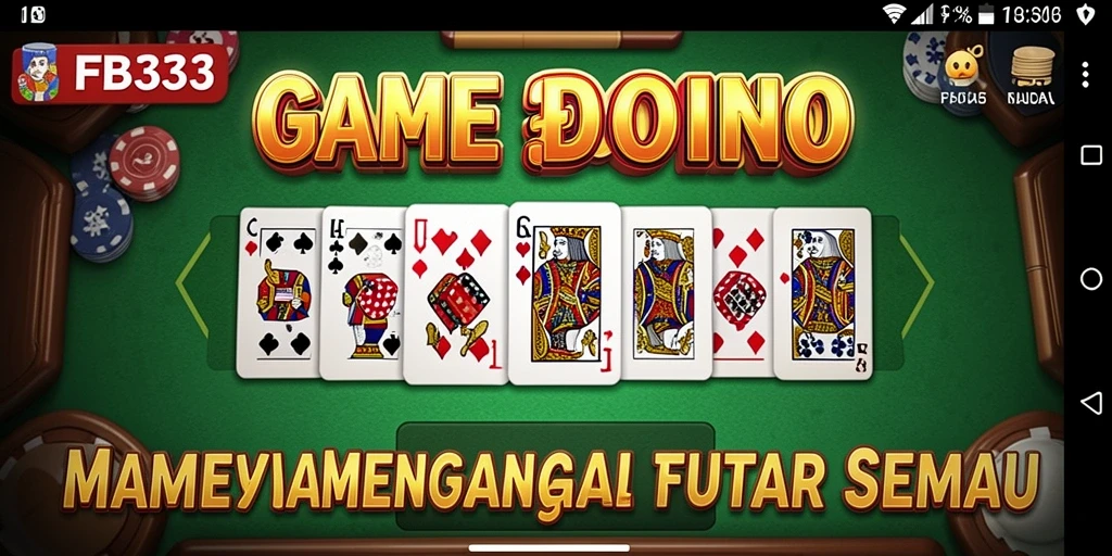 Screenshot menunjukkan sesi permainan domino yang seru dan interaktif.