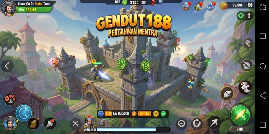 Gameplay menegangkan di GENDUT188 dengan strategi Tower Defense.
