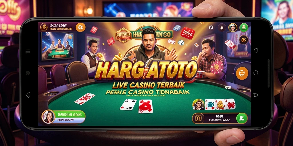 Tampilan menarik dari gameplay HARGATOTO Live Casino yang interaktif.