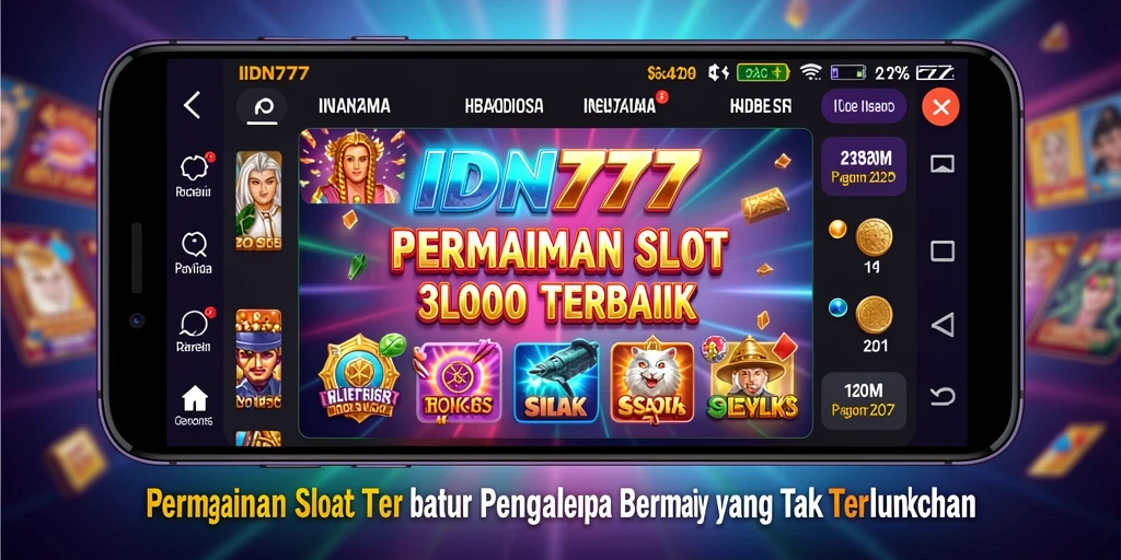 Tampilan gameplay Slot yang menarik dan interaktif di IDN777.