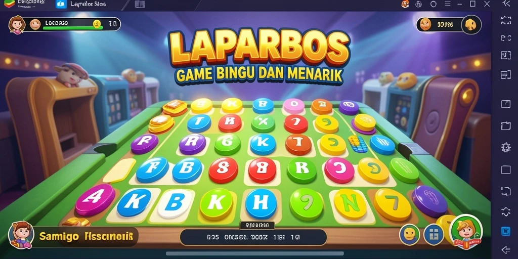 Screenshot LAPARBOS menampilkan gameplay Bingo yang seru dan interaktif.