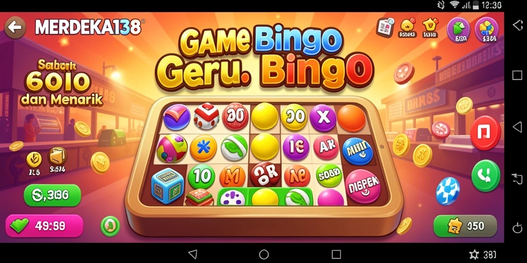 Tampilan permainan Bingo yang menarik di MERDEKA138.