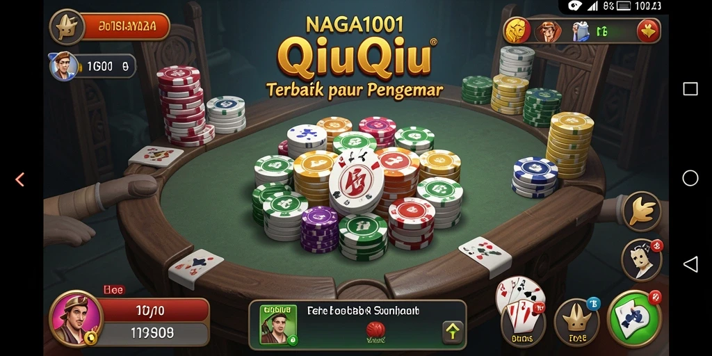 Tampilan gameplay seru NAGA1001 saat bermain QiuQiu.
