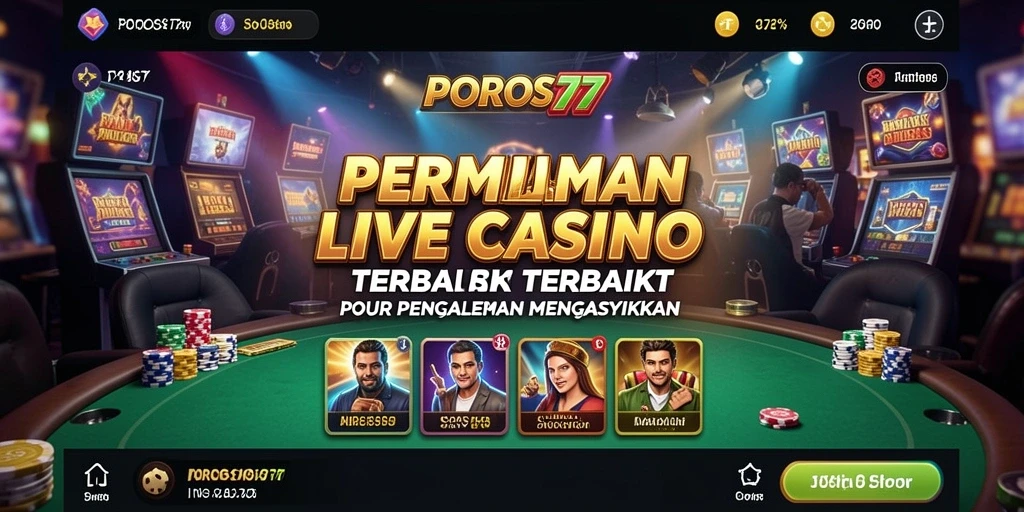 Tampilan gameplay langsung dari POROS77 yang menarik dan mendebarkan.