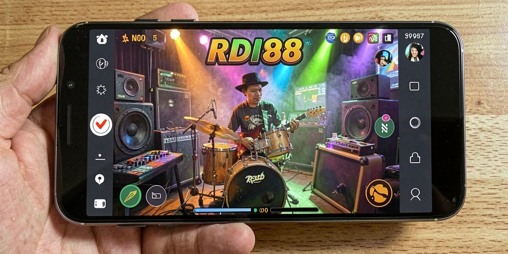 Tampilan gameplay RDI88 yang seru dan interaktif dalam bermain musik.