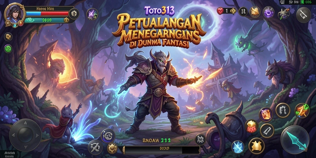 Screenshot gameplay TOTO313 menampilkan petualangan dalam dunia fantasi yang menarik.