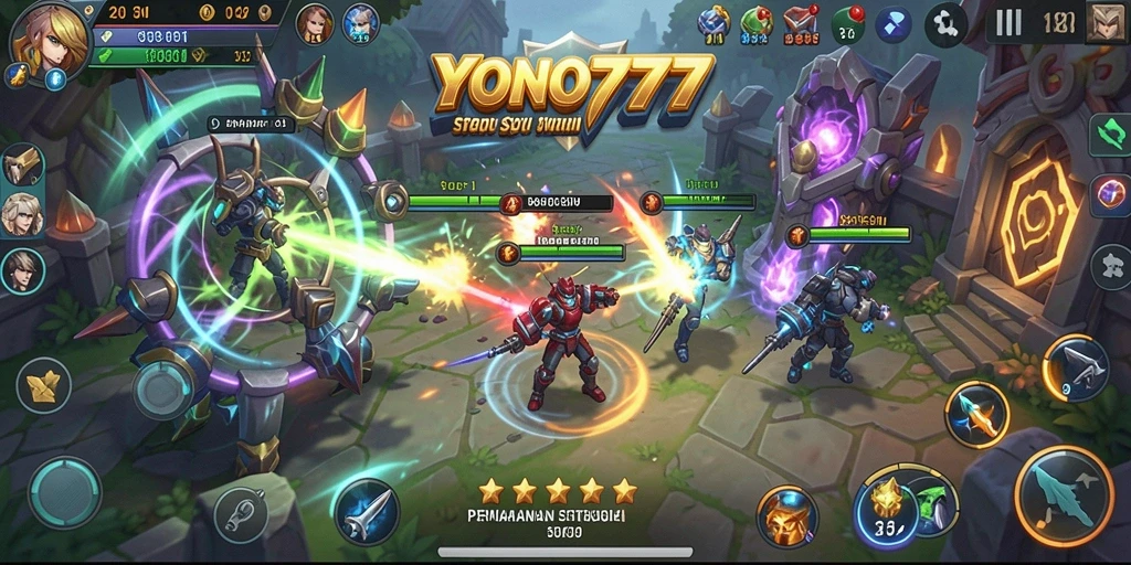 Screenshot gameplay YONO777 yang menampilkan strategi pertempuran menarik.